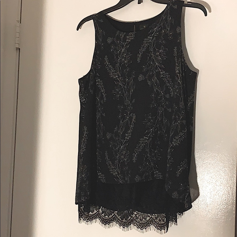 BLACK LACE BLOUSE